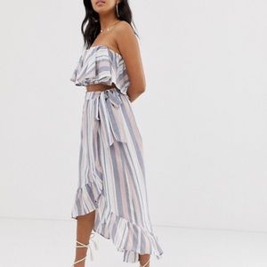 ASOS 2 piece woven skirt and top